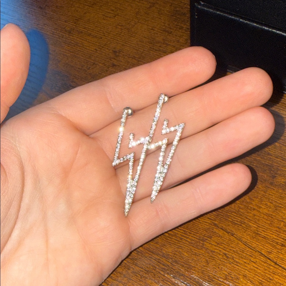 Lightning bolt earrings